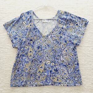 T-Shirt Size XXL Paisley Retro Mod Whimsycore Artsy Coastal Grandma Retro Y2K